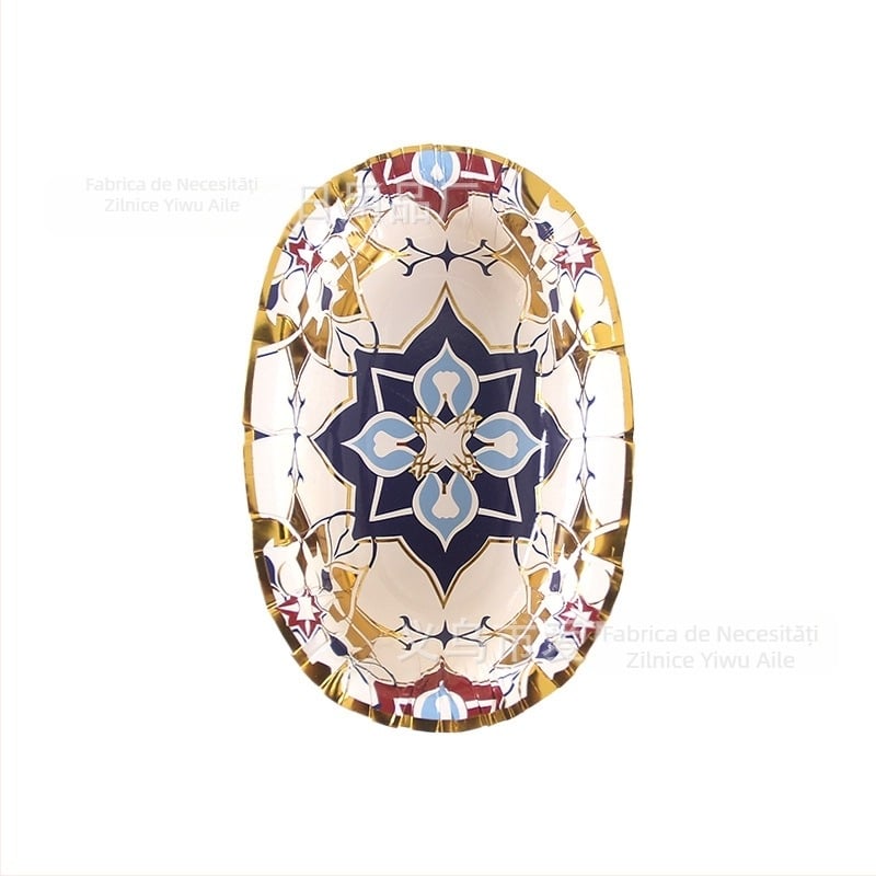 Love farfurioare de unică folosință din hârtie, ovală, pentru dips la hot pot, pentru petreceri acasă, ecologice