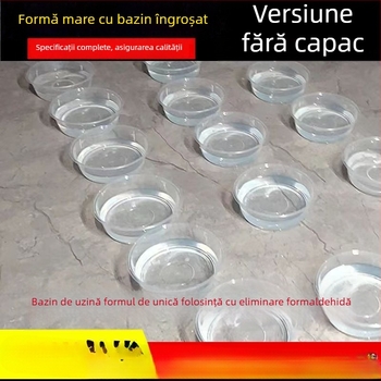 Farfurie de unică folosință pentru livrări, formă rotundă, fibră poliesterică, compatibil cu microunde, biodegradabil