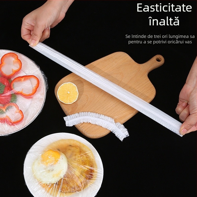 Cap de folie alimentară din plastic, PE material, 12+ bucăți, pentru uz casnic