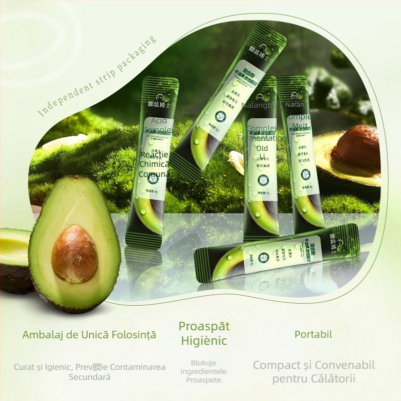 Dr. Naran Mască cu bule de avocado pe bază de nămol – Hidratare, Curățare profundă, Îndepărtarea punctelor negre