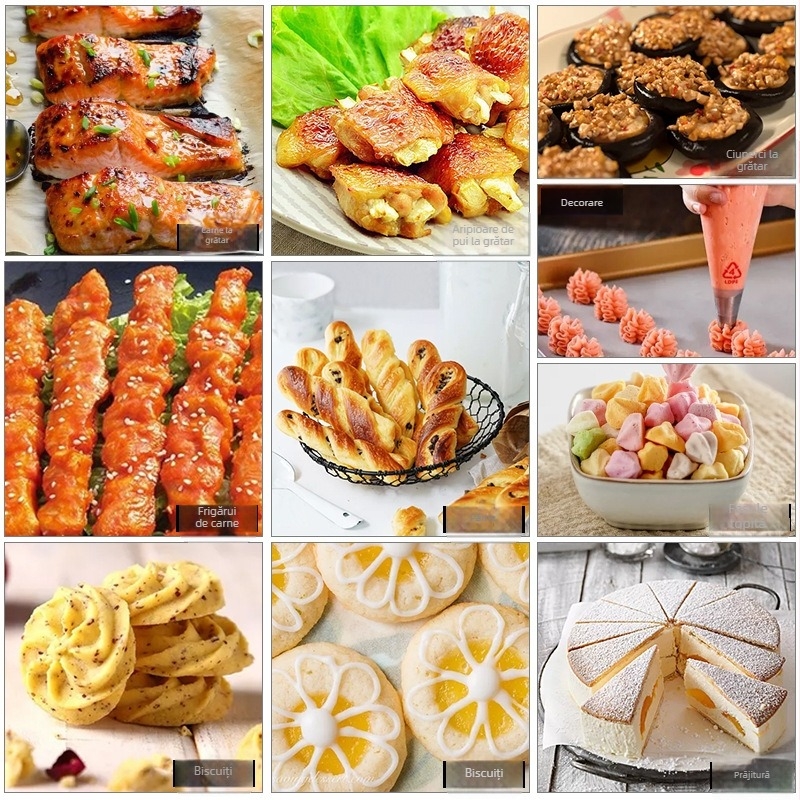 Hârtie de silicon pentru coacere, dublu-față, 40 g/m², de grad alimentar