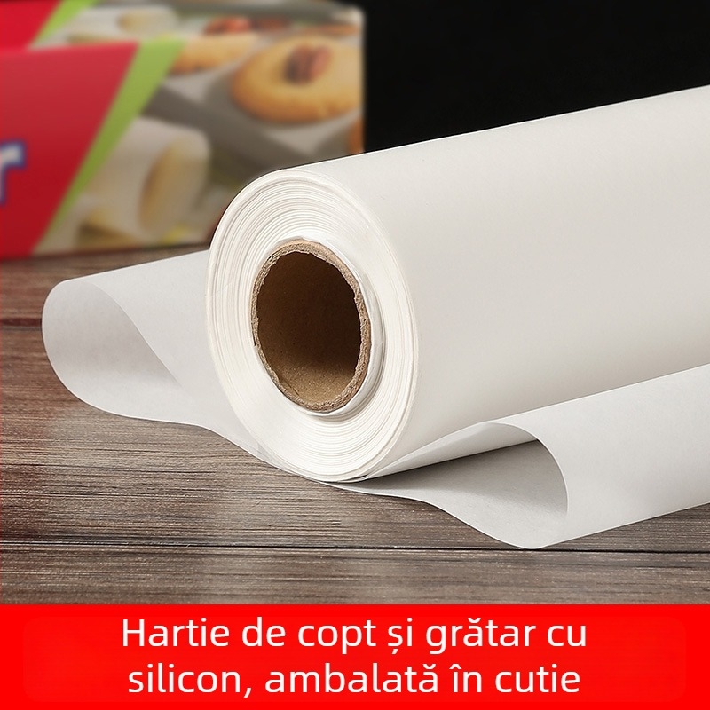 Hârtie de silicon pentru coacere, dublu-față, 40 g/m², de grad alimentar