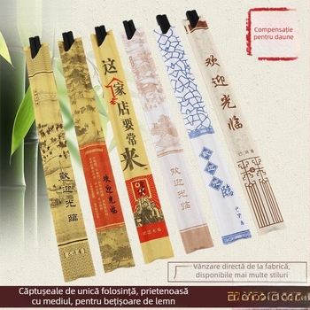 Dongyun set capace bețișoare din Kraft, siglă silkscreen, personalizabil, biodegradabil