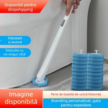 Perie de toaletă de unică utilizare – Muller, plastic, stil modern simplu, etichetă privată disponibilă, fără logo