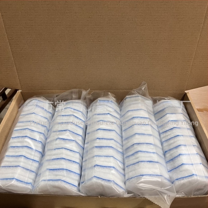 Cap de perie pentru toaletă, de unică folosință, antibacterian — set cu pastile de curățare, material burete, cutie 500 buc.