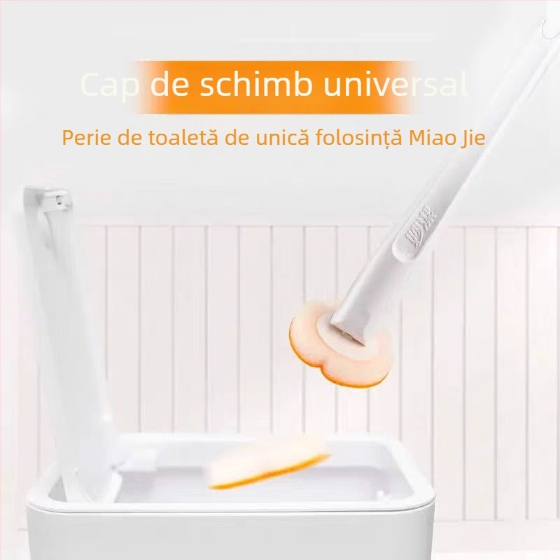Miaojie Set de înlocuire pentru periuta de toaletă, de unică folosință, 7 bucăți, din plastic, stil modern minimalist
