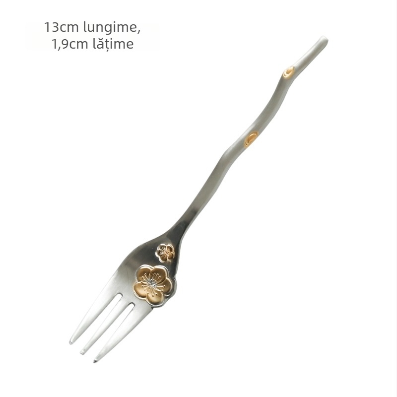Set tacâmuri (cuțit, furculiță, lingură, bețișoare) din oțel inoxidabil 304, finisaj oglindă, portabil, stil minimalist modern, lansat în 2018.
