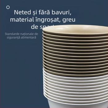 Vas de unică folosință din coji de orez și plastic PP, corp îngroșat, ambalaj 500 bucăți, capacitate 250/350/500 ml, biodegradabil