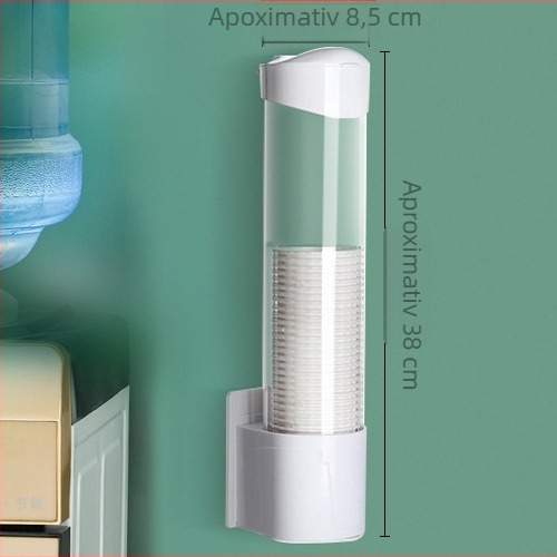 Suport pentru pahare montat pe perete, ABS, instalare fără găuri, stil modern minimalist, dimensiuni mici/mari
