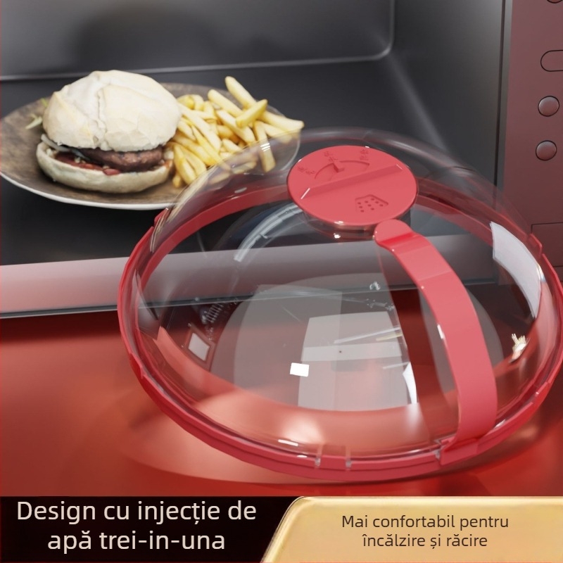 Capac pentru microunde anti-strop, din plastic alimentar, rezistent la temperaturi, capac de vas pentru uz casnic