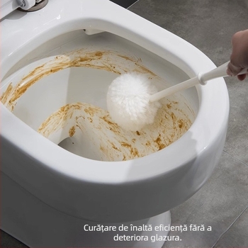 Perie de toaleta pentru baie, peri moi, din plastic, greutate 90 g, marca sanko, lansată în primăvara anului 2021.