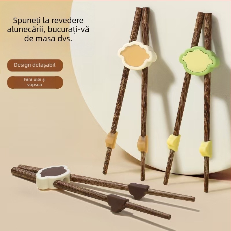 Chopsticks de antrenament pentru copii – antiderapante, pentru vârsta peste 12 luni, 1 set, stil copil, stil chinezesc nou