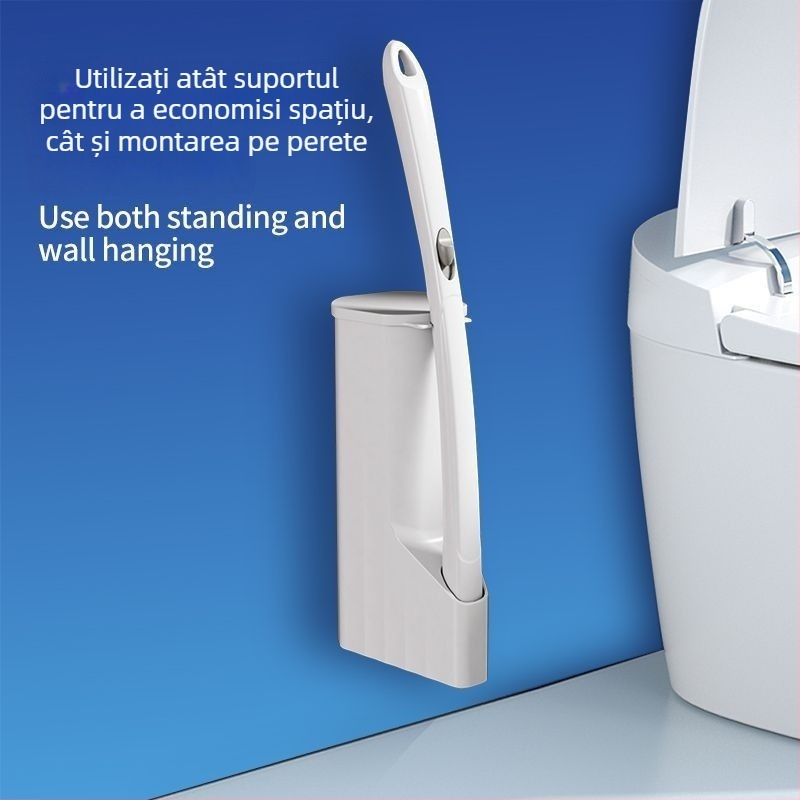 Love jujie Cap de înlocuire pentru periuța de toaletă – montaj pe perete, mâner lung, plastic, stil modern minimalist
