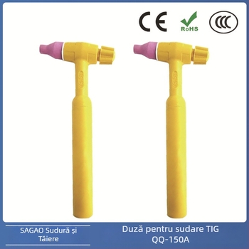 Accesorii pentru pistol de sudură cu arc argon QQ150A, cap Bakelit, 213 mm, curent 50–150 A, SAGAO