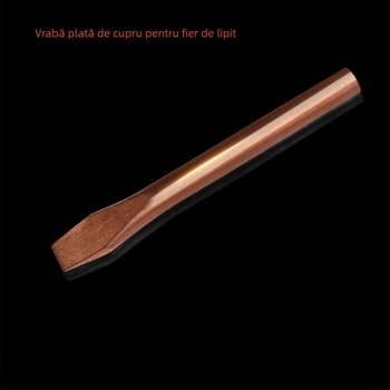 Vârf de lipit din cupru, cu cap plat, pentru mașini de sudură, 350-450°C