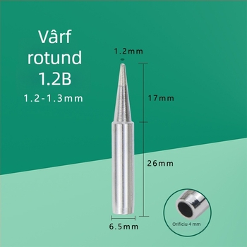 Vârf de lipire cu temperatură constantă, compatibil cu stațiile 936 și 908, vârfuri rotunde și conice