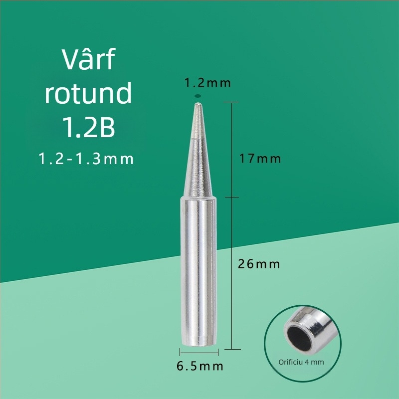 Vârf de lipire cu temperatură constantă, compatibil cu stațiile 936 și 908, vârfuri rotunde și conice