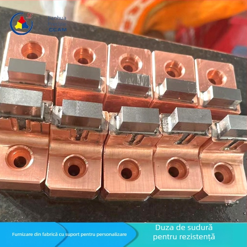 Cap de electrozi pentru sudare prin rezistență, din wolfram pur, model DJ, mare conductivitate, rezistență la temperaturi înalte și uzură, personalizare disponibilă, timp de producție 3–5 zile