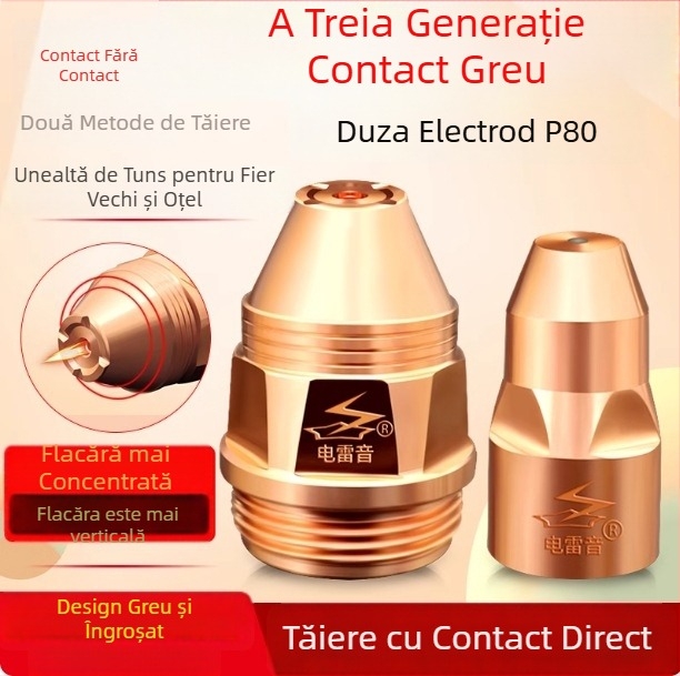 Duză de tăiere cu plasmă P80 pentru Electric Thunder Sound – marcă privată autorizată – Origine: China