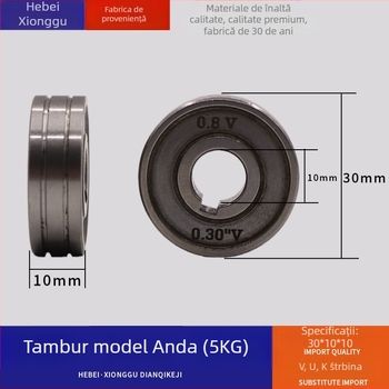 Mașină all-in-one pentru sudură fără gaz cu tambur ghidaj fir, Xionggu; destinat sudurii fără gaz; diametru fir 0,6–1,2 mm; seria 5KG sârme de sudură