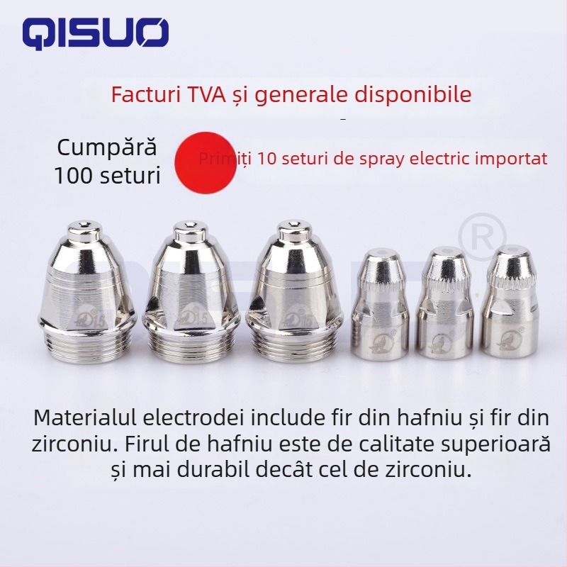 Duza P80 pentru tăiere cu plasmă, electrod din cupru, accesorii torță de sudură, 100 A