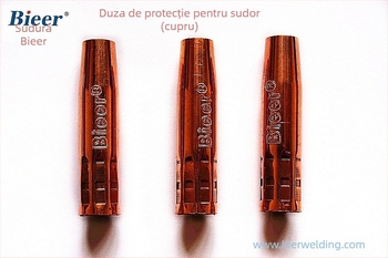 Duză protectoare 200A pentru sudură CO2, cupru lustruit, compatibilă cu pistoale de sudură 180A-200A, Brand Bieer