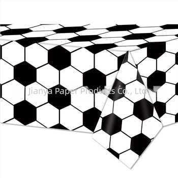 Set de veselă pentru petrecere cu temă Cupa Mondială la fotbal: pahare de hârtie, farfurii de hârtie și față de masă pentru copii (Material: Hârtie; Brand: Ya Cai; Temă: Cupa Mondială; Conținut: pahare, farfurii, față de masă)