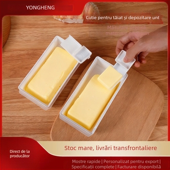 Cutie de depozitare pentru unt cu cutter și capac, material PP