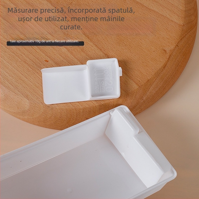 Cutie de depozitare pentru unt cu cutter și capac, material PP