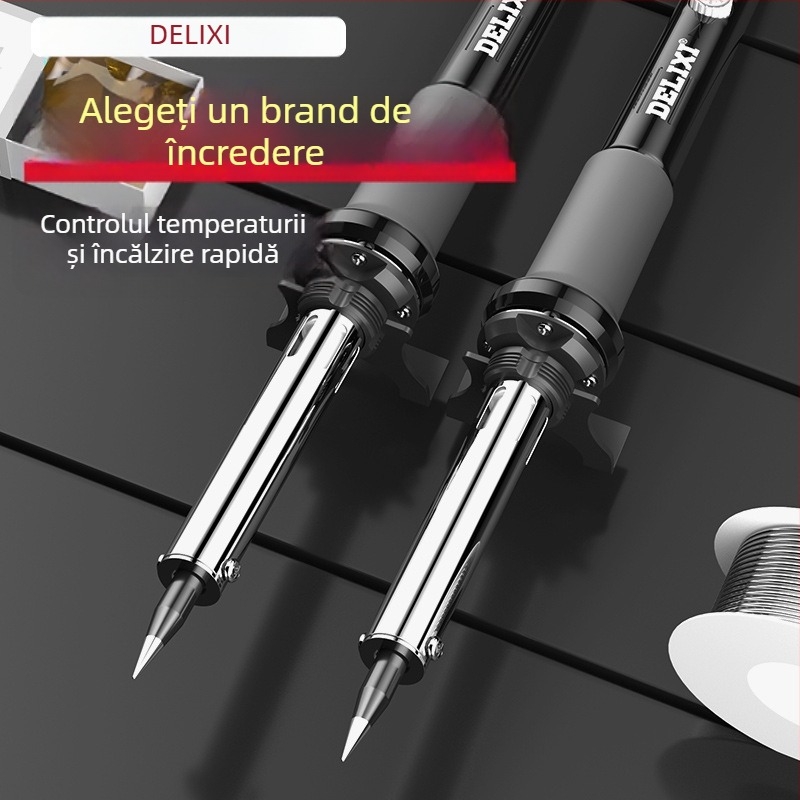 Delixi fier de lipit electric cu temperatură constantă — set de uz casnic cu temperatură reglabilă