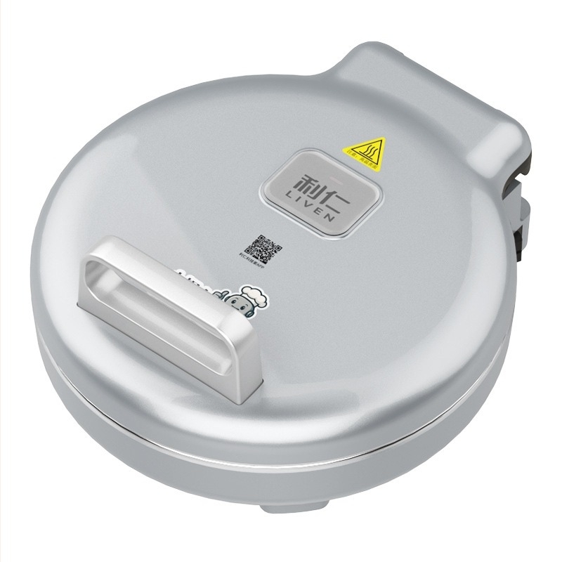 Tigaie electrică pentru clătite Liren - oțel inoxidabil, încălzire bidirecțională, 1800W, model LR-B3196, pentru 4–5 persoane