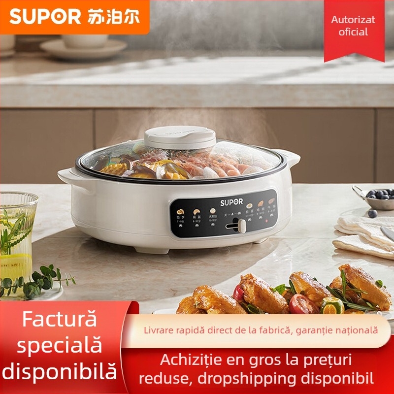 Mașină electrică pentru clătite cu încălzire pe ambele fețe, 220V, 1500W, potrivită pentru 4–5 persoane