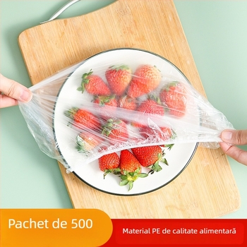 Acoperire din plastic alimentar, de unică folosință pentru depozitare în frigider – capac pentru bol cu etanșare elastică; marca Yajies; temperatură de funcționare: -60°C până la 140°C; destinație: uz casnic