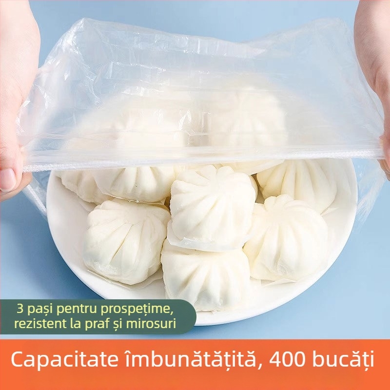 Acoperire din plastic alimentar, de unică folosință pentru depozitare în frigider – capac pentru bol cu etanșare elastică; marca Yajies; temperatură de funcționare: -60°C până la 140°C; destinație: uz casnic