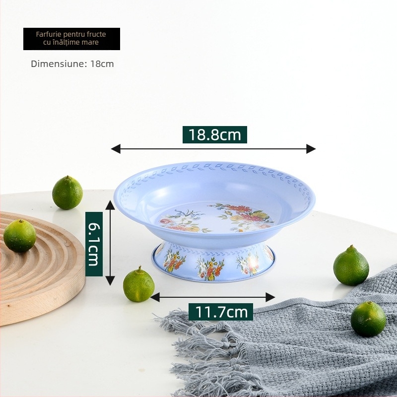 Farfurie pentru fructe cu suport înalt, HuangDa, stil Nou Chinezesc, stil Simplu, Material: Altul