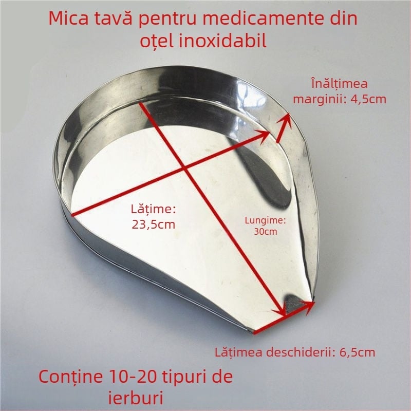 Tavă din plastic pentru dozarea medicinei tradiționale chineze, porționare pentru ceai și alimente