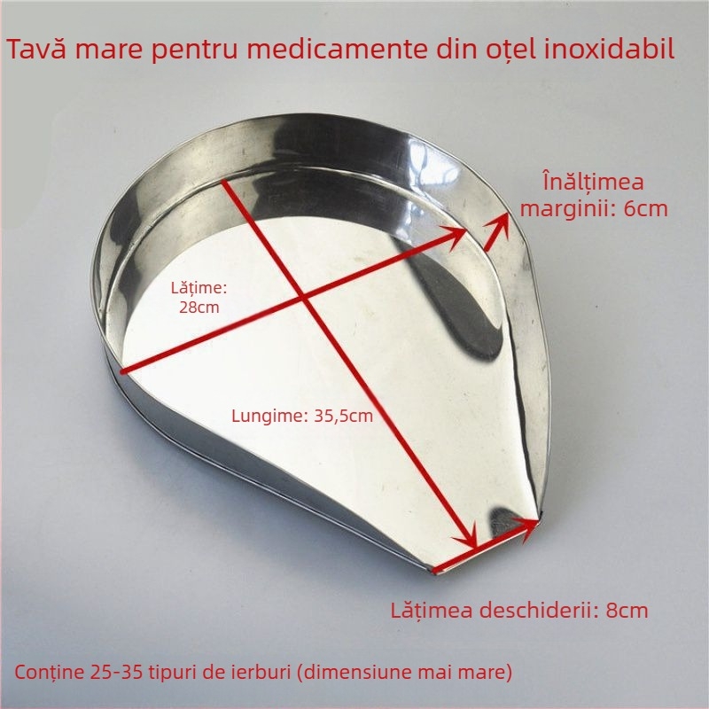 Tavă din plastic pentru dozarea medicinei tradiționale chineze, porționare pentru ceai și alimente