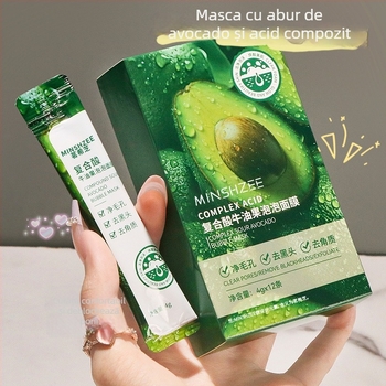 Mască cu bule pentru față – mască cremă-gel, exfoliere, îndepărtare puncte negre, curățare profundă; potrivită pentru toate tipurile de ten; durată de valabilitate 3 ani