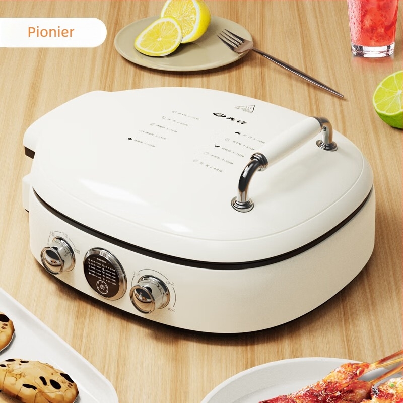 Xianfeng SE23D06 Prăjitor electric pentru clătite cu încălzire dublă, suprafață antiaderentă, 1400W, 220V/50Hz, control mecanic