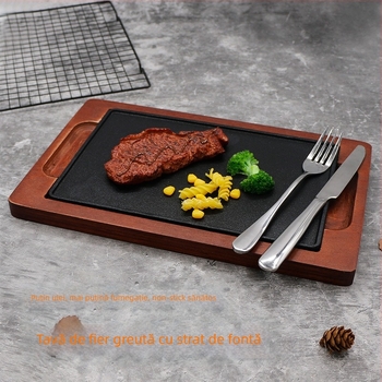 Placă Tomahawk steak – Wantai, tigaie pătrată din fier, proces de turnare la temperaturi înalte