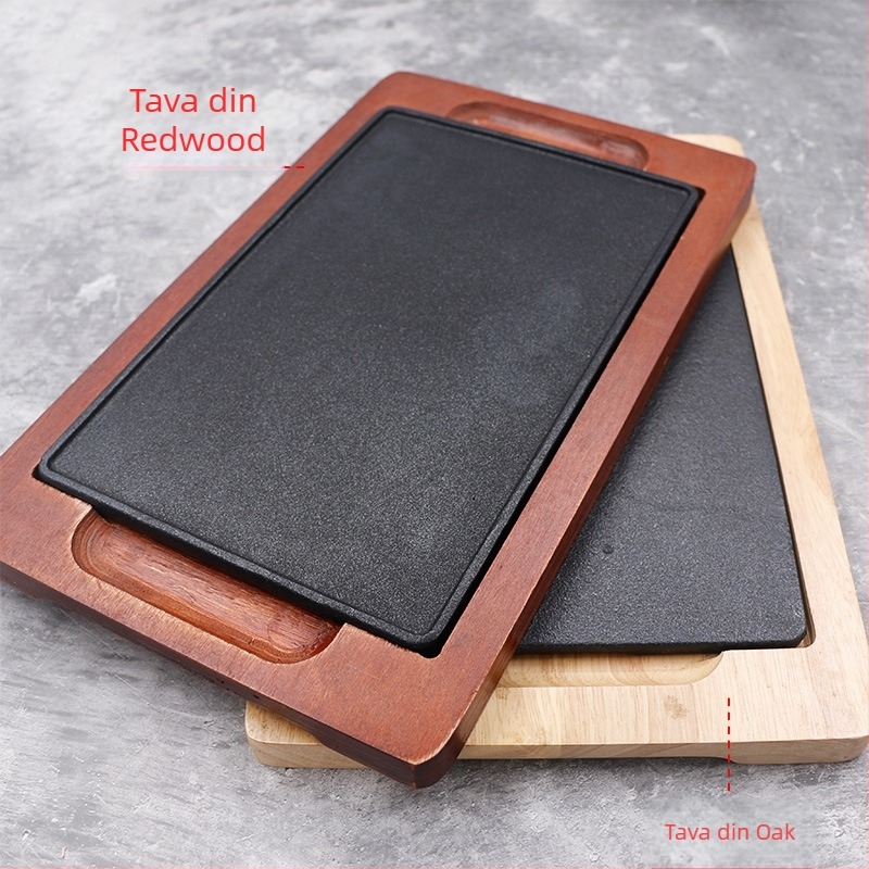 Placă Tomahawk steak – Wantai, tigaie pătrată din fier, proces de turnare la temperaturi înalte