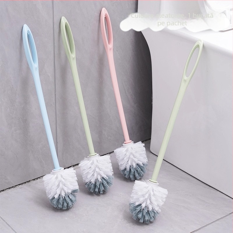 Lan xiang Perie de toaleta cu mâner lung, montată pe perete, din plastic, 1 buc.