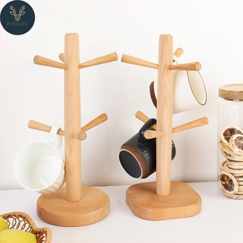 Suport pentru căni — fag, fără găuri, 0,45 kg, stil minimalist modern