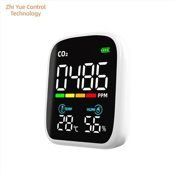 Detector infraroșu de CO2 PV28-A, Zhiyuekong marcă, interval 400–5000 ppm, precizie ±(50 + 5% din lectură) ppm, rezoluție 1 ppm, alimentare 5V