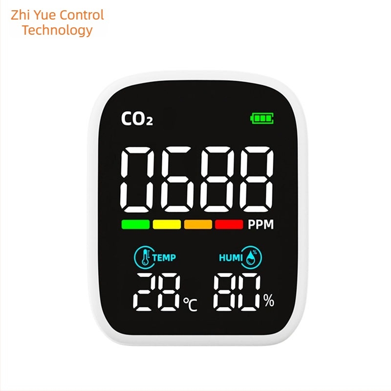 Detector infraroșu de CO2 PV28-A, Zhiyuekong marcă, interval 400–5000 ppm, precizie ±(50 + 5% din lectură) ppm, rezoluție 1 ppm, alimentare 5V