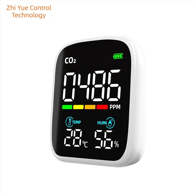 Detector infraroșu de CO2 PV28-A, Zhiyuekong marcă, interval 400–5000 ppm, precizie ±(50 + 5% din lectură) ppm, rezoluție 1 ppm, alimentare 5V