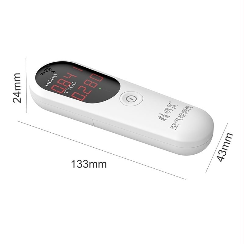 Detector de formaldehidă JMS-11 pentru uz casnic — detectare formaldehidă în interior, interval 2.888㎡, precizie 0.001, dimensiuni 133×43×24mm