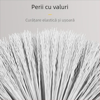 Perie de toaletă montată pe perete, cu două peri pentru curățarea spațiilor dintre crăpături, fără unghiuri moarte, din plastic, 500 g