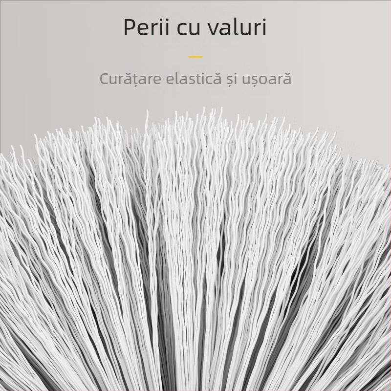Perie de toaletă montată pe perete, cu două peri pentru curățarea spațiilor dintre crăpături, fără unghiuri moarte, din plastic, 500 g