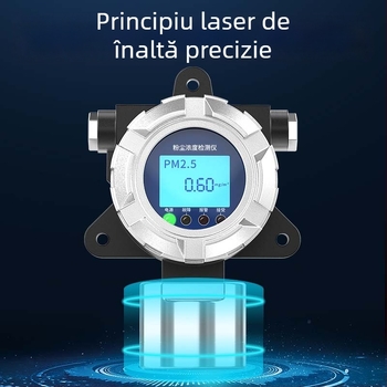 Detector de concentrație a prafului rezistent la explozie pentru atelier industrial — Model Dze015, interval de măsurare 0.01 ppm (personalizabil), precizie ≤3% fs, alimentare AC, măsoară praf de tăiere a metalului și șlefuire.